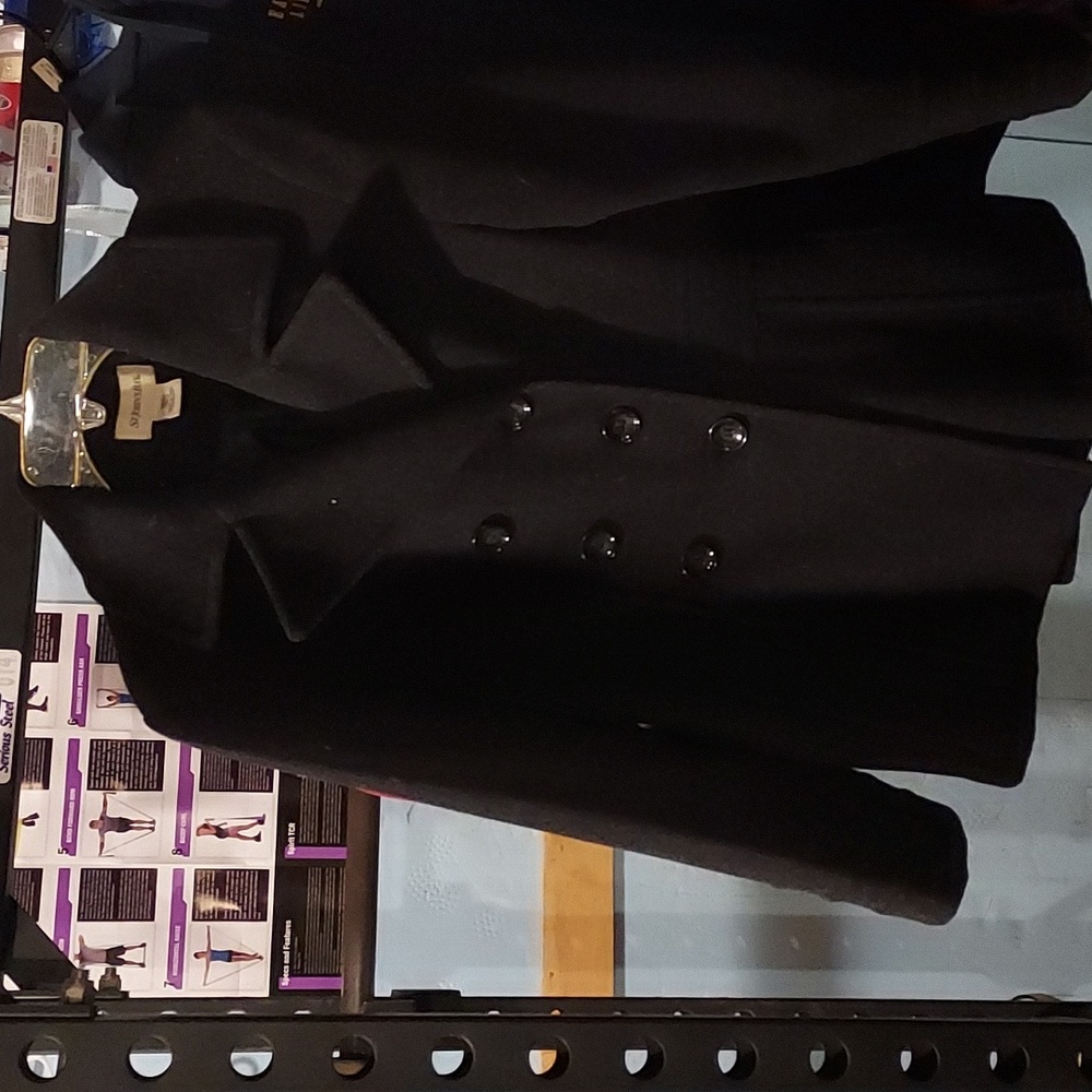St. John’s Bay Dark Gray Wool Pea Coat